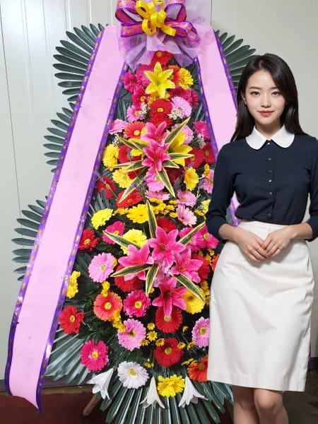 W스퀘어컨벤션 3단화환 기본형