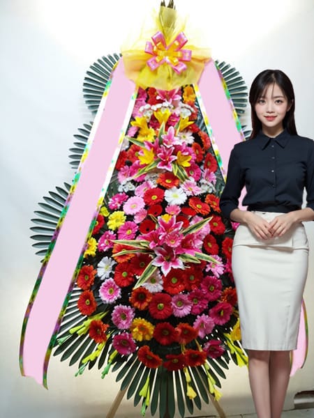 W스퀘어컨벤션 3단화환 고급형